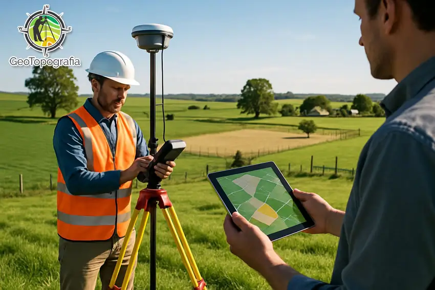 Engenheiros realizam levantamento topográfico com tecnologia GPS