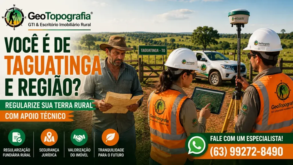 Regularização Fundiária Rural em Taguatinga/TO
