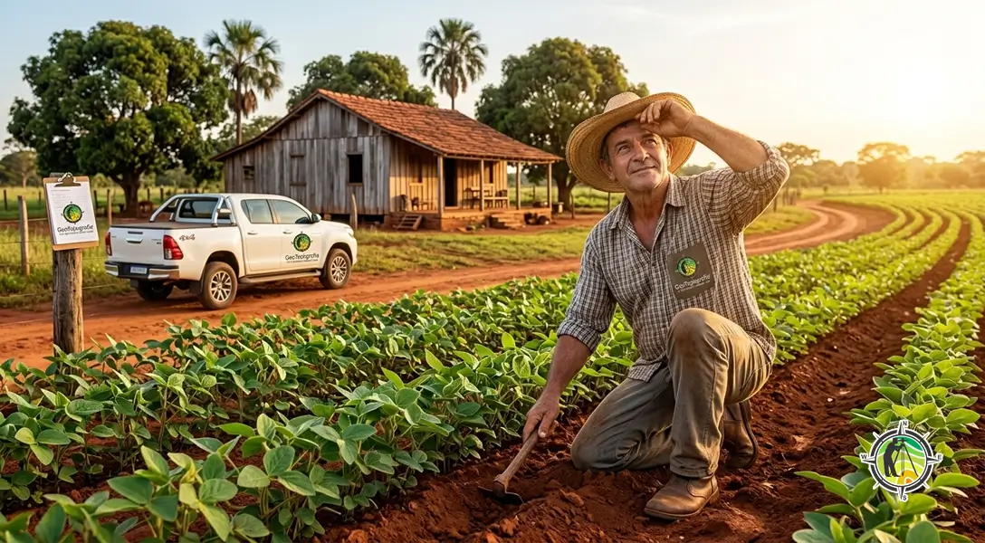 Posseiro rural no Tocantins com documentos de usucapião rural