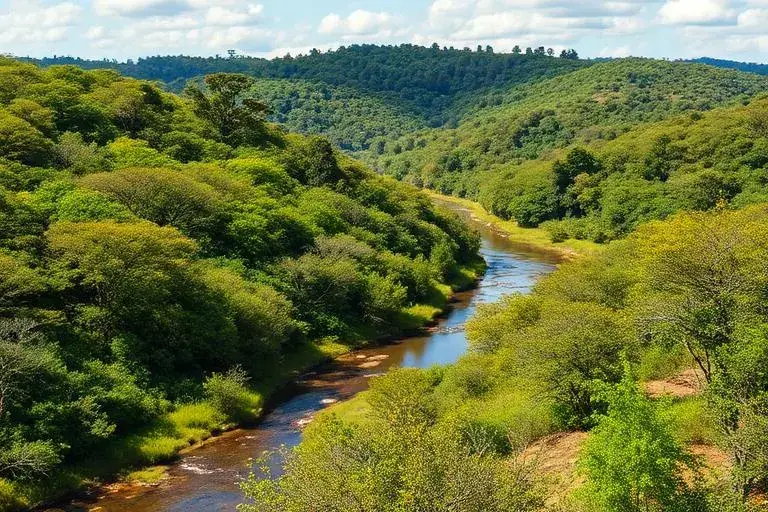 Rio e mata ciliar