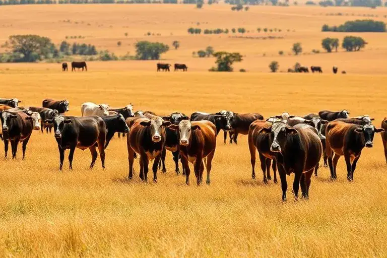 Rebanho em fazenda