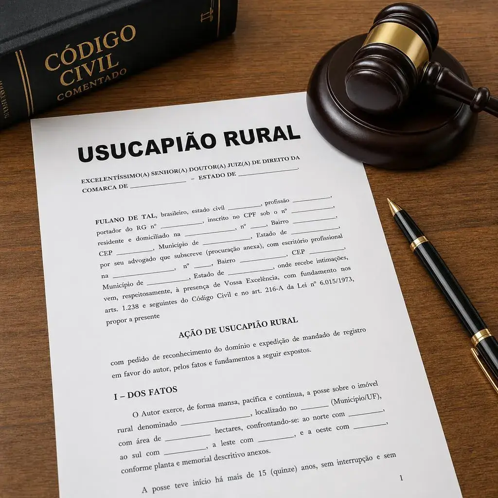 Documento de usucapião rural